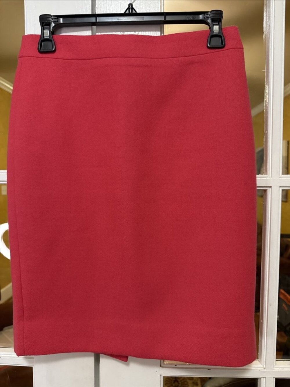J.Crew Size 2P Petite Women's Salmon Pink Wool Skirt Knee Length Lined $89.50